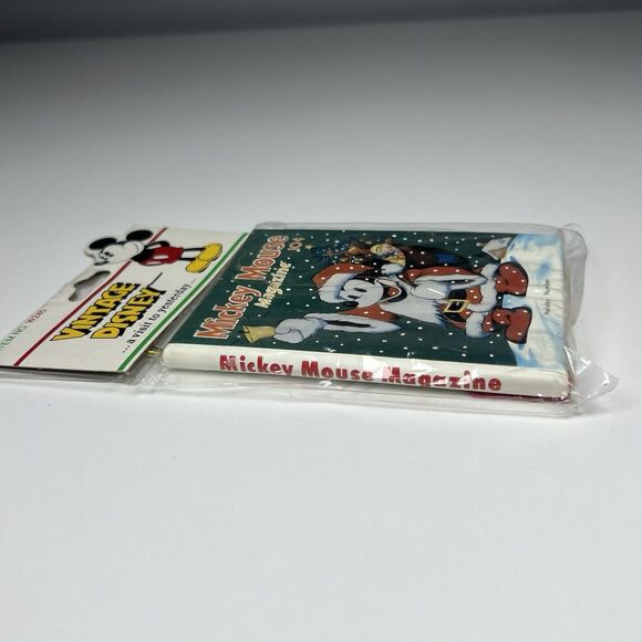 Kurt Adler Mini Book Disney Mickey Mouse Magazine Santa's Whiskers Ornament W245 - Picture 2 of 4